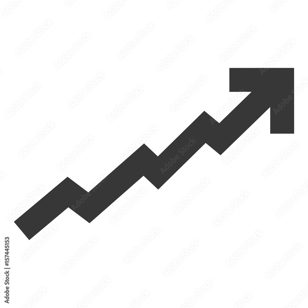Increasing stats symbol icon vector illustration graphic design Increasing stats symbol icon vector illustration graphic design