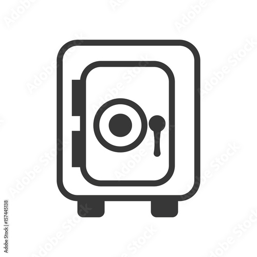 Money strongbox isolated icon vector illustration graphic design