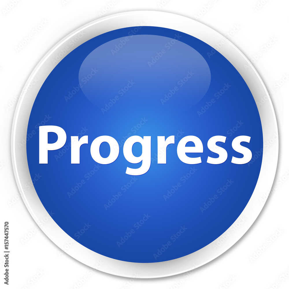Progress premium blue round button Progress premium blue round button