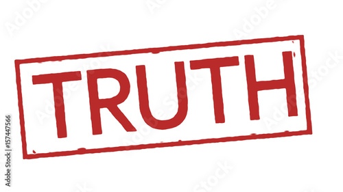 Red truth stamp 