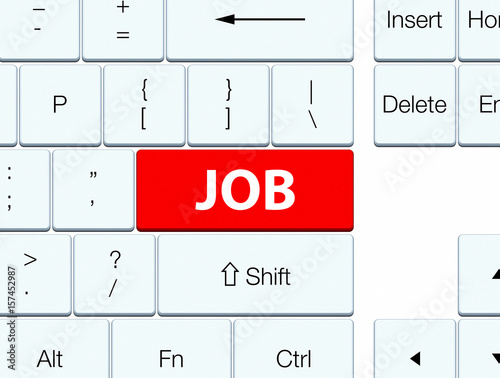 Job red keyboard button