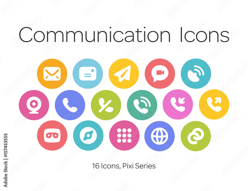 Communication Icons, Pixi Series