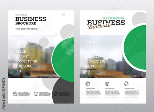 Modern Brochure design template photo