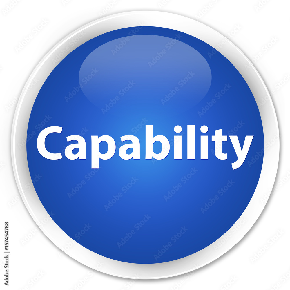 Capability premium blue round button