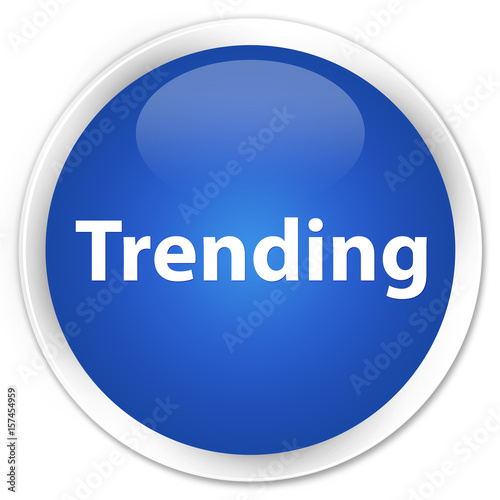 Trending premium blue round button