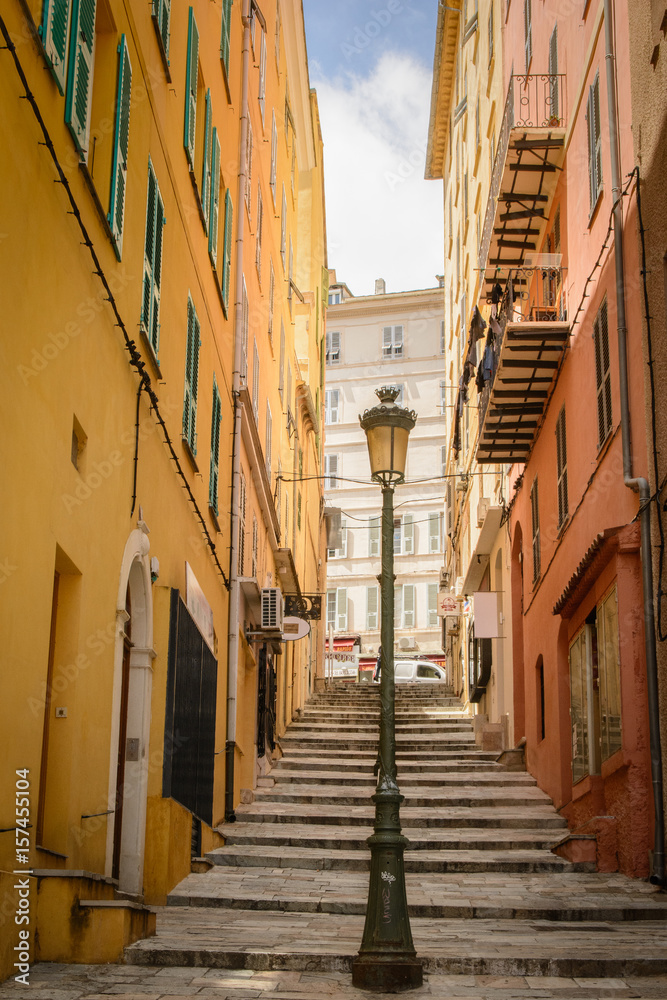 Straat in Bastia (Corse)