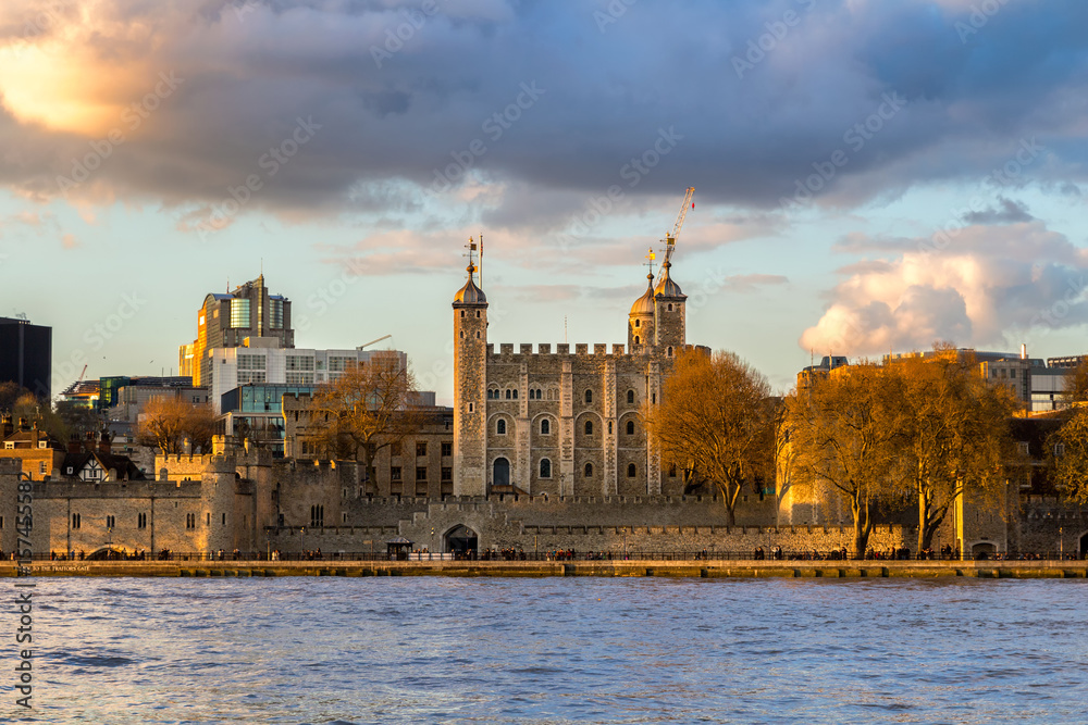 Fototapeta premium Tower of London located on the north bank of the River Thames in central London, UK