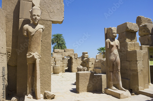 Ancient ruins of Karnak temple in Egypt photo