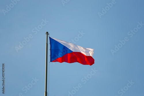Czech Flag In The Wind