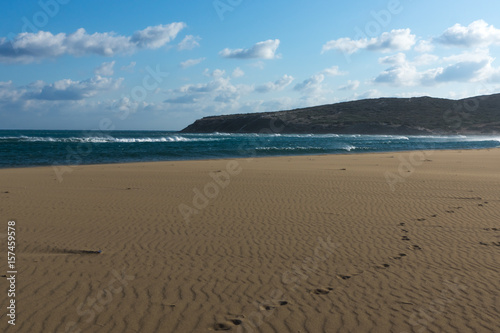 Footsteps on the sand