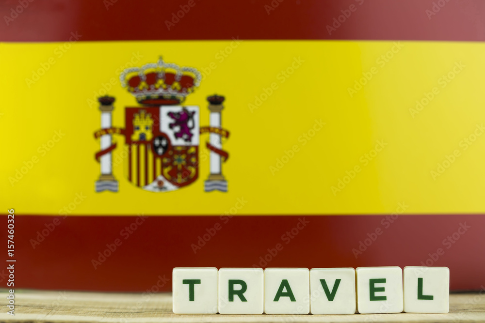 Obraz premium Spain Flag and Travel