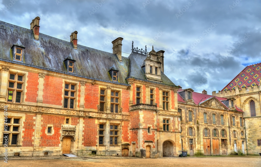 Street in the old town of Sens - France