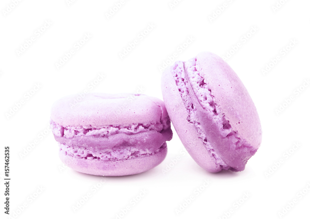 Two macaron cookies isolated Two macaron cookies isolated