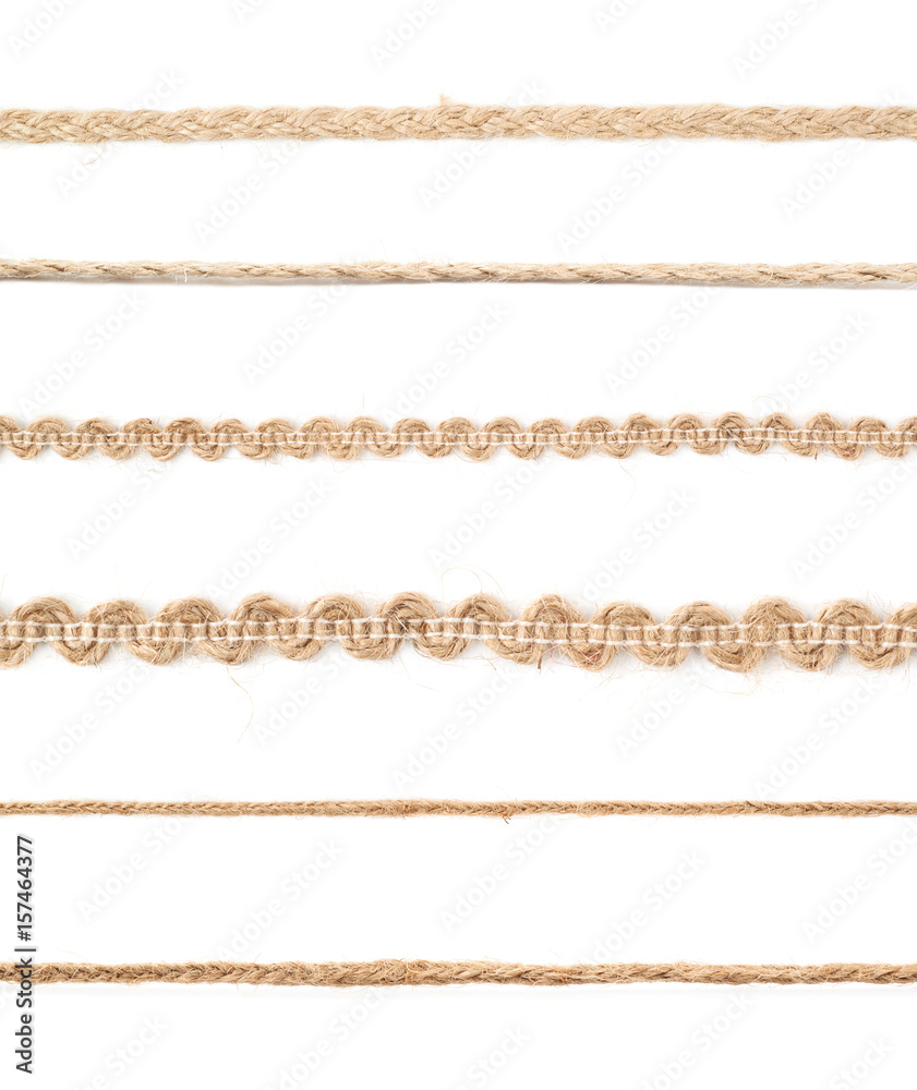 Line of a linen rope string Line of a linen rope string