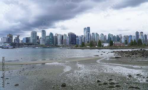 The beautiful skyline of Vancouver - VANCOUVER - CANADA - APRIL 12, 2017