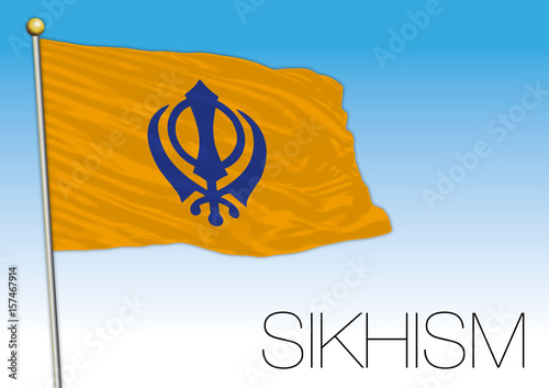 Sikh flag and symbol, India