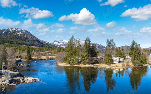 Fototapeta Naklejka Na Ścianę i Meble -  River in Norway