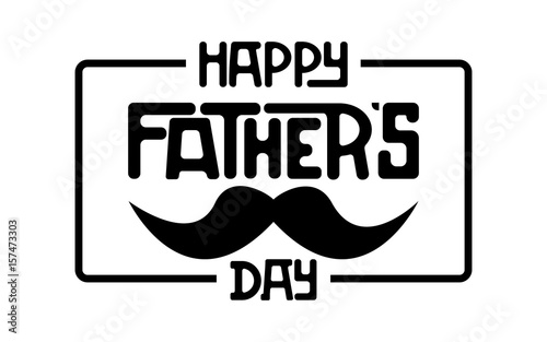 Happy fathers day. Lettering happy fathers day.