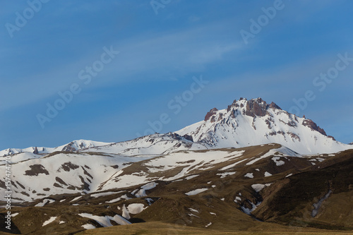 Erjiyes peak covered by snow photo