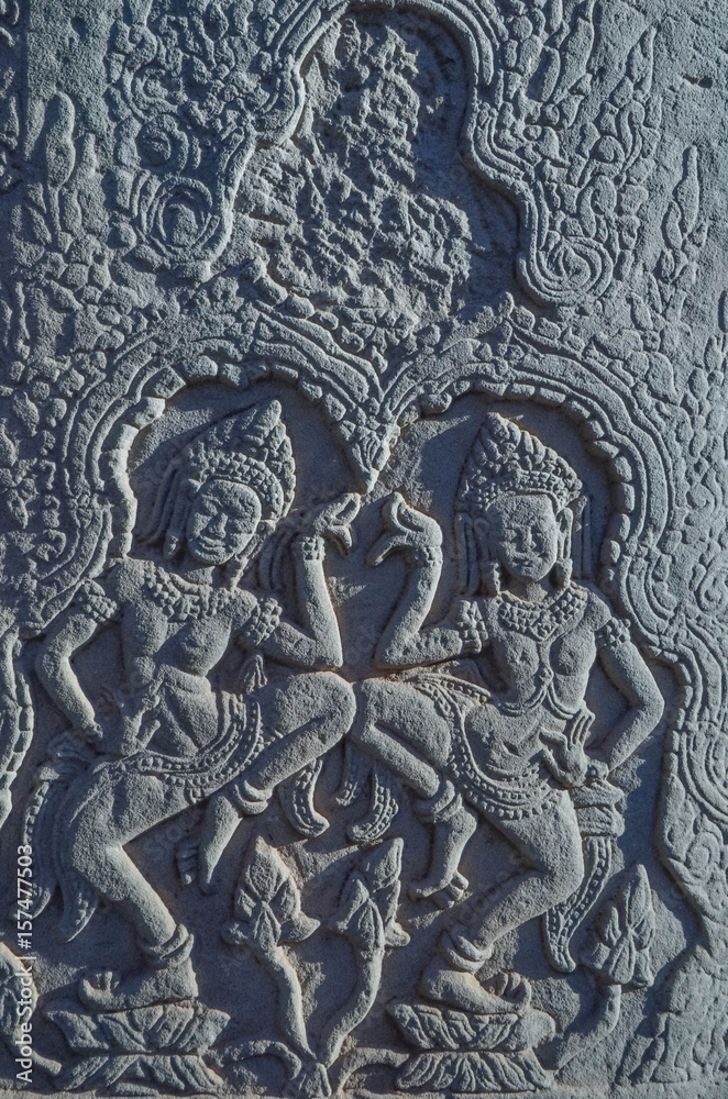 Apsara in Bayon,Angkor thom, Siem Reap,Combodia