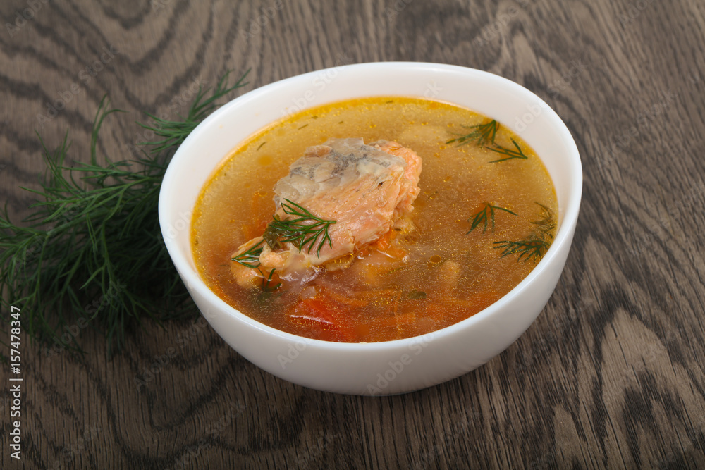 Salmon soup Salmon soup