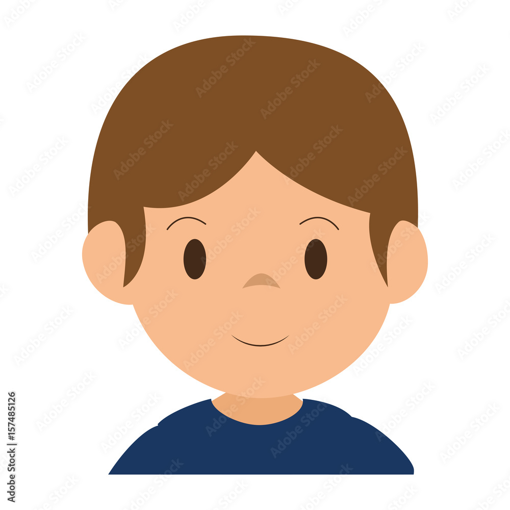 little boy avatar character vector illustration design