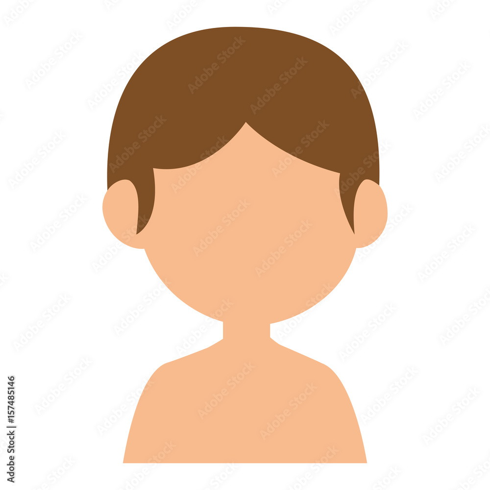 little boy avatar character vector illustration design