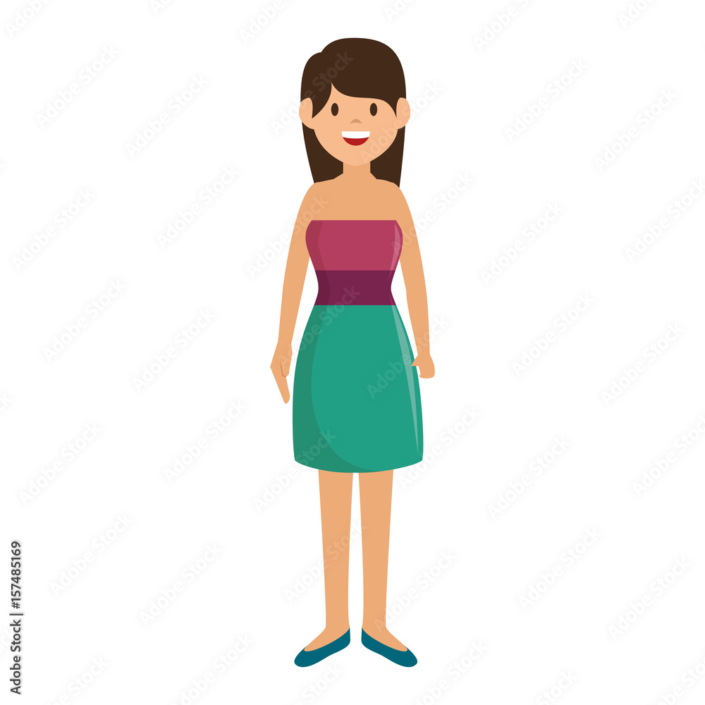 beautiful and young woman character vector illustration design beautiful and young woman character vector illustration design
