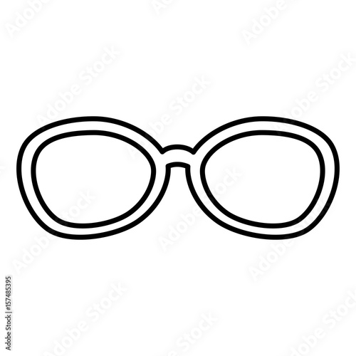 eye glasses modern style vector illustration design