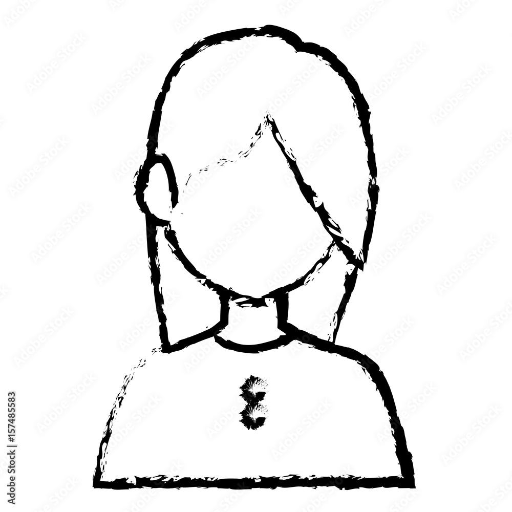 beautiful and young woman character vector illustration design