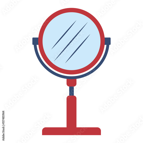 Salon round mirrow icon vector illustration graphic design