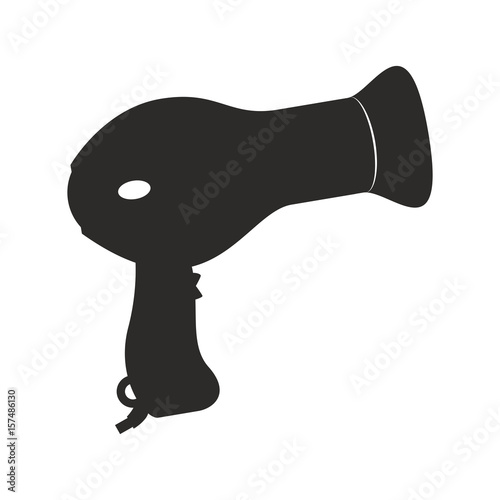 Hair dryer equipment icon vector illustration graphic design