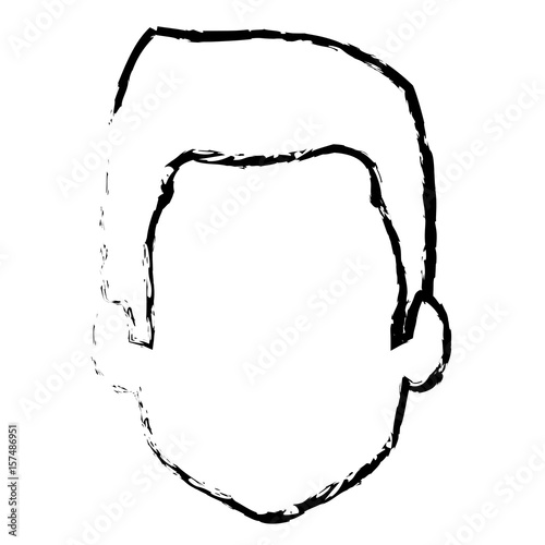 young man avatar character vector illustration design