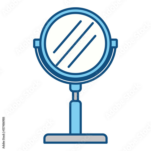 Salon round mirrow icon vector illustration graphic design