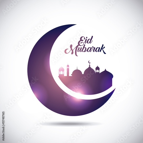 eid mubarak background icon vector illustration design graphic