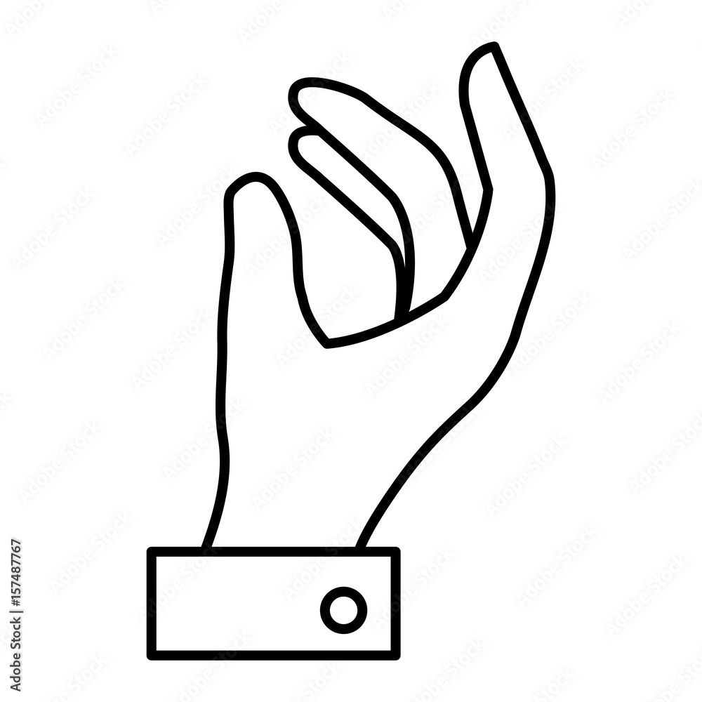 hand human isolated icon vector illustration design hand human isolated icon vector illustration design