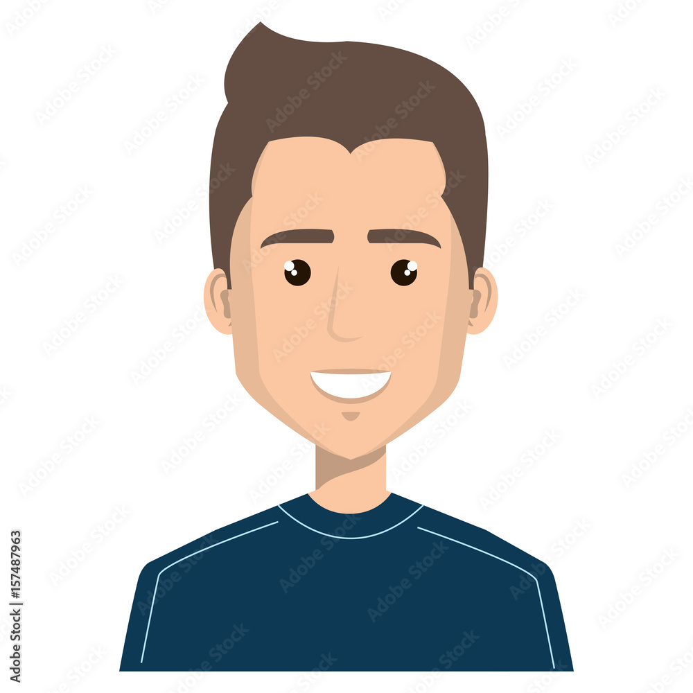 young man avatar character vector illustration design young man avatar character vector illustration design