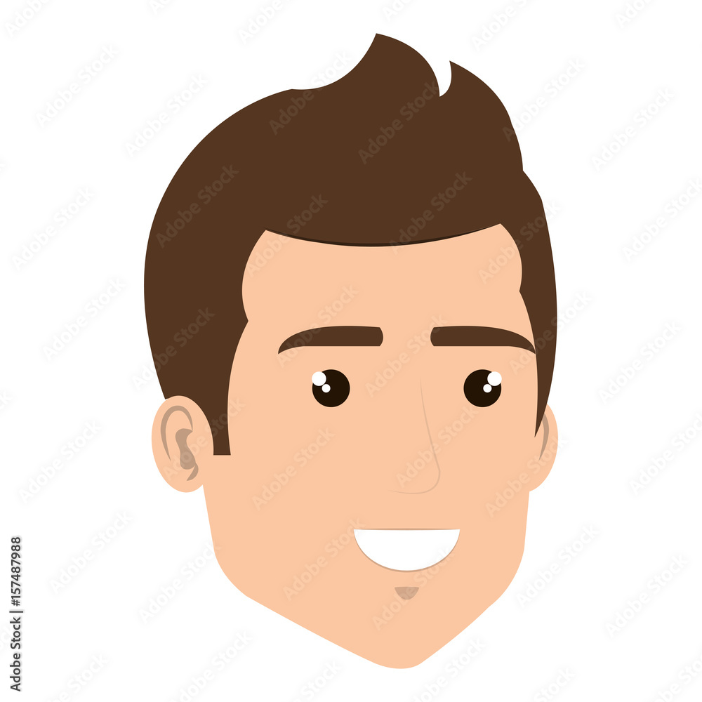 young man head avatar character vector illustration design young man head avatar character vector illustration design