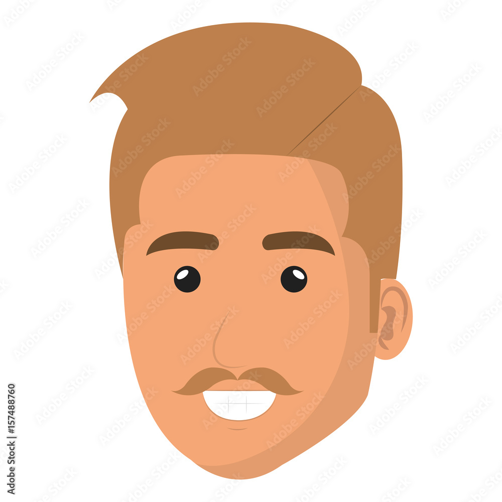 young man head avatar character vector illustration design young man head avatar character vector illustration design