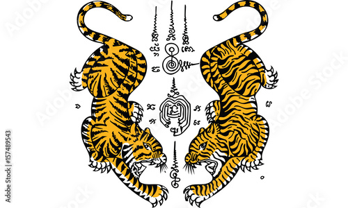 Thai traditional tattoo