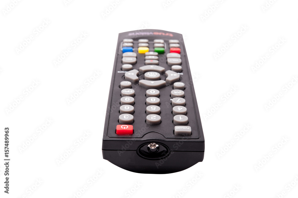 TV remote control isolated on white background. with clipping path TV remote control isolated on white background. with clipping path
