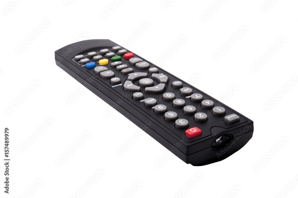 TV remote control isolated on white background. with clipping path TV remote control isolated on white background. with clipping path