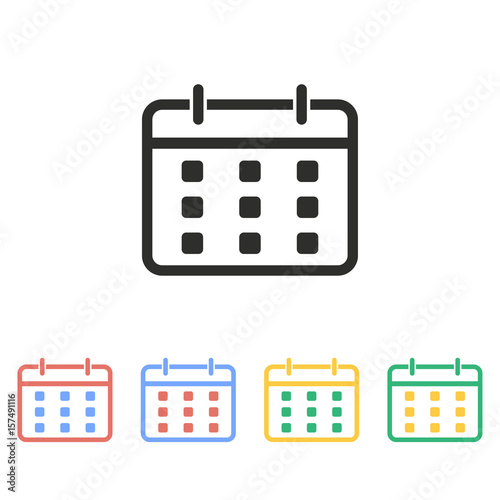 Planning calendar - vector icon.