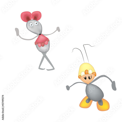 Cartoon aliens