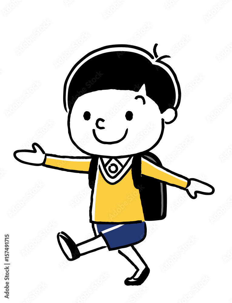 走る男の子 走る男の子