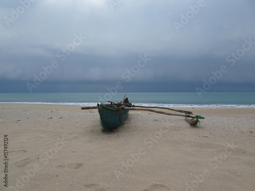 Fishing boat on the beach, Nilaveli, Sri Lanka