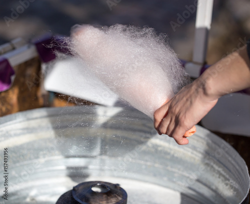 Preparation of sweet cotton wool