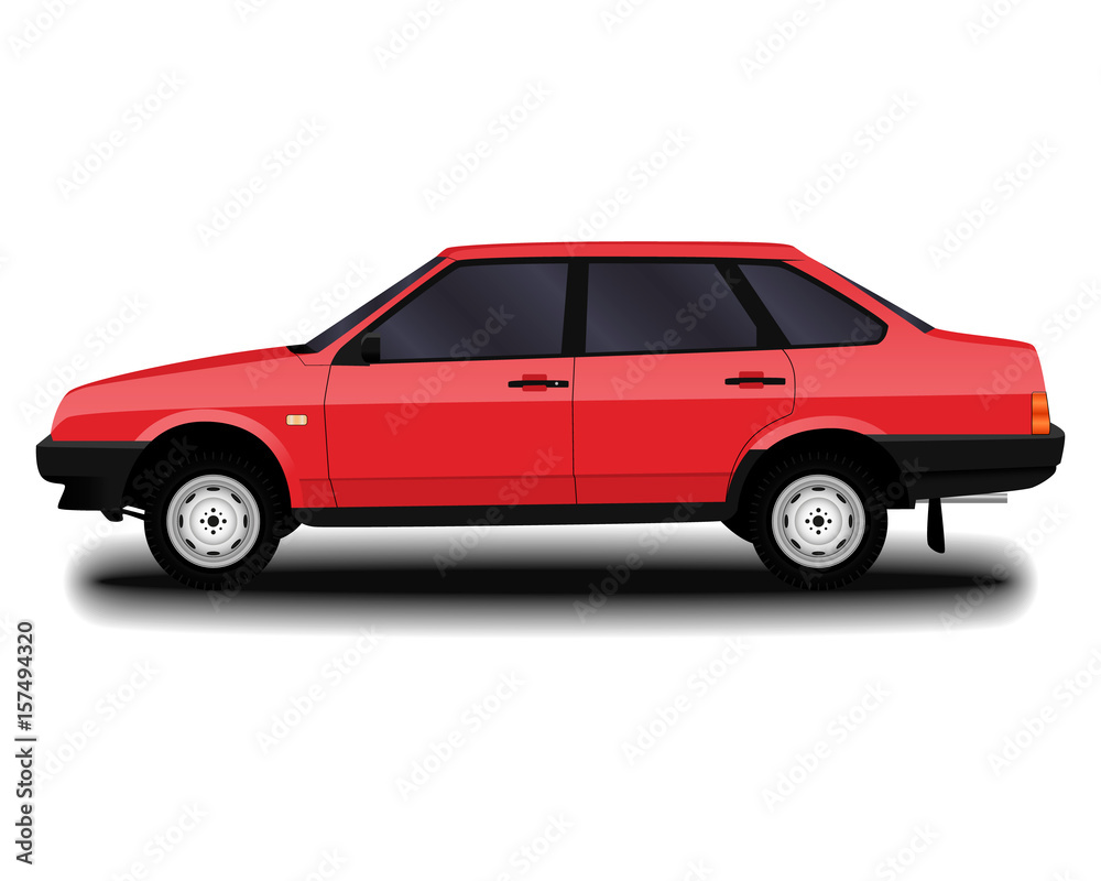 Obraz premium realistic car. sedan.