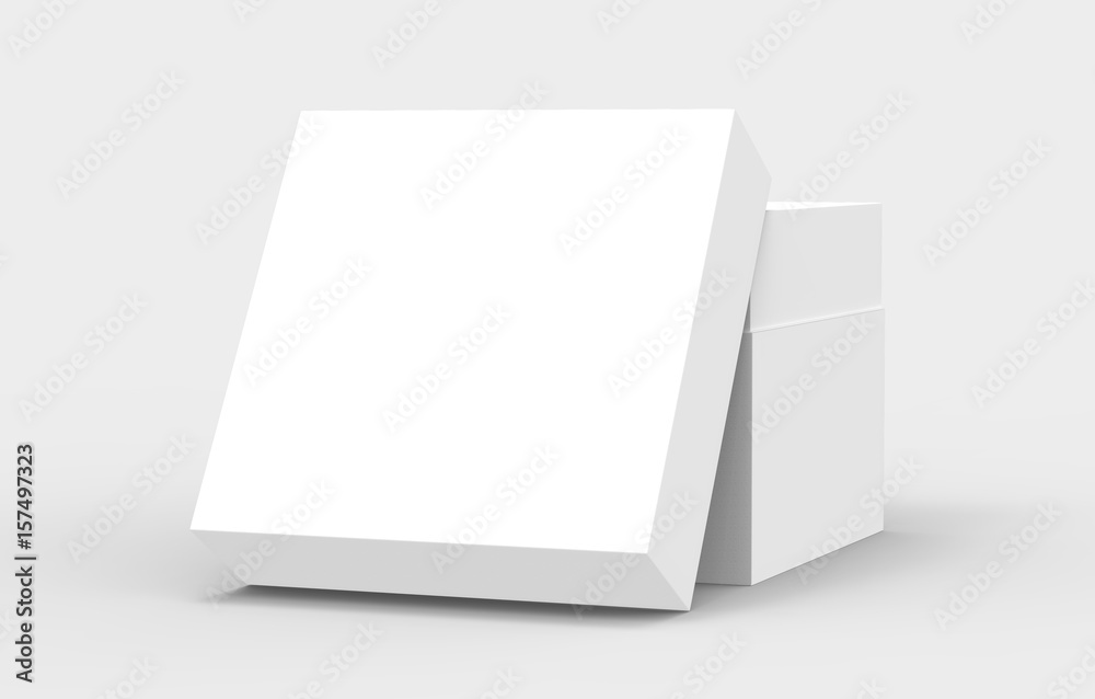 tilt blank paper box