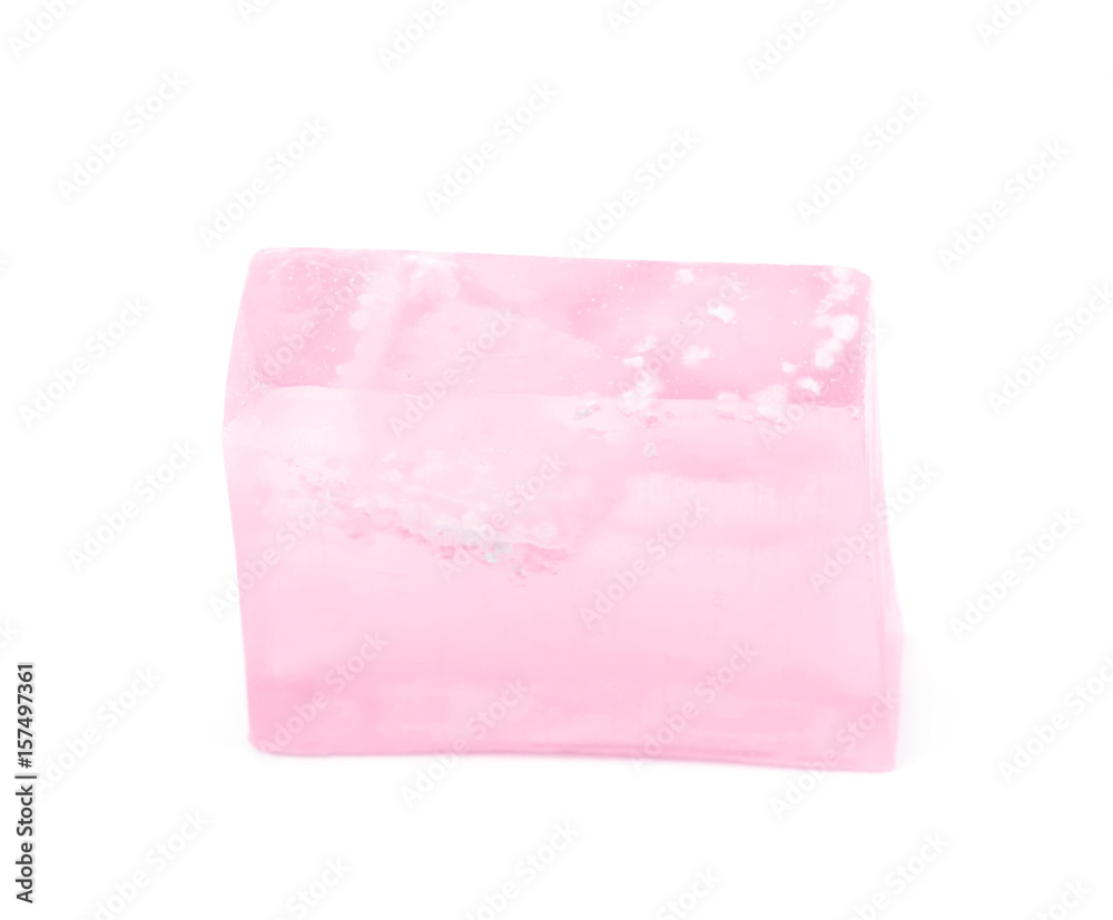 Handmade bar of soap isolated Handmade bar of soap isolated